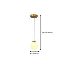 1-Light Gold Stone Square Hanging Pendant Light