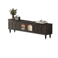 Warm Shaker Wood TV Stand with Cable Management & Light & 4-Cabinet/5 Cabinets/6 Cabinets
