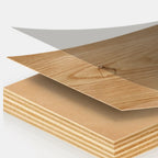 Minimalist Grid Pattern 2 Layer Wooden Nightstand for Bedroom