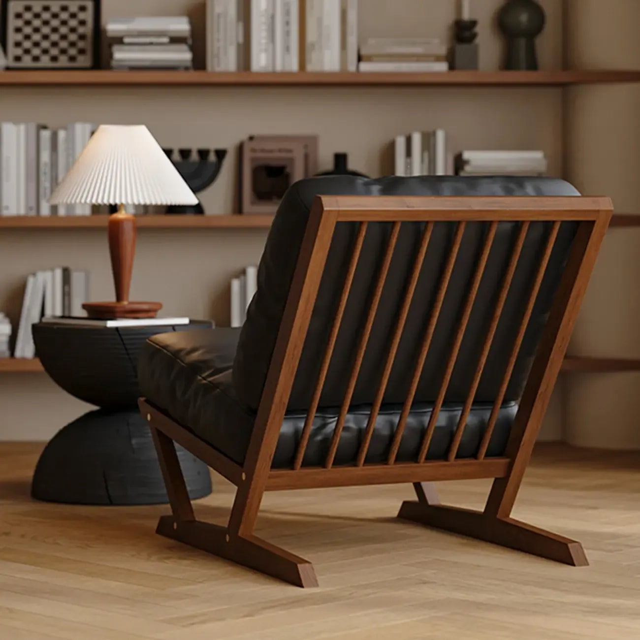 Modern Solid Color Accent Chair with Removable Cushions