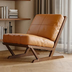 Modern Solid Color Accent Chair with Removable Cushions