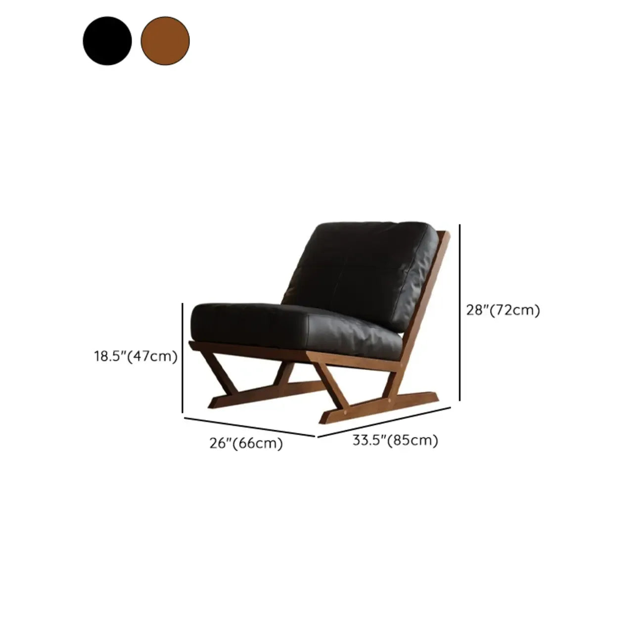 Modern Solid Color Accent Chair with Removable Cushions