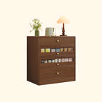 Modern Art Deco Wood Buffet Sideboard with Storage