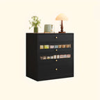 Modern Art Deco Wood Buffet Sideboard with Storage
