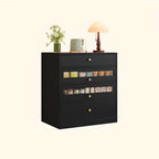 Modern Art Deco Wood Buffet Sideboard with Storage
