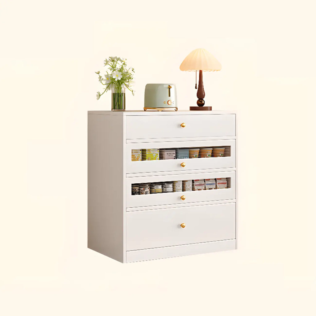 Modern Art Deco Wood Buffet Sideboard with Storage