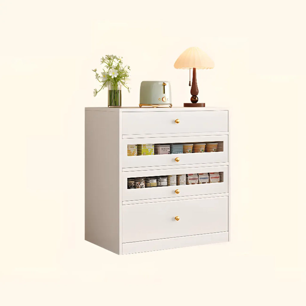 Modern Art Deco Wood Buffet Sideboard with Storage