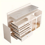Modern Art Deco Wood Buffet Sideboard with Storage