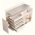 Modern Art Deco Wood Buffet Sideboard with Storage