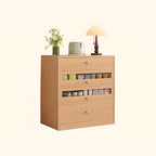 Modern Art Deco Wood Buffet Sideboard with Storage