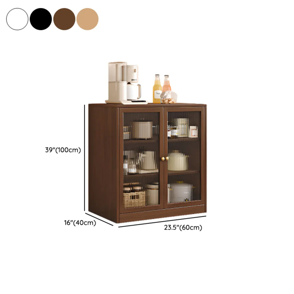 Modern Art Deco Wood Buffet Sideboard with Storage