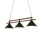Rustic Metal 3-Light Pendant Light for Game Room
