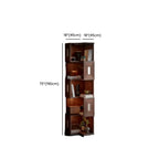 Modern Sepia Wooden Nook Cabinet for Living Room Décor