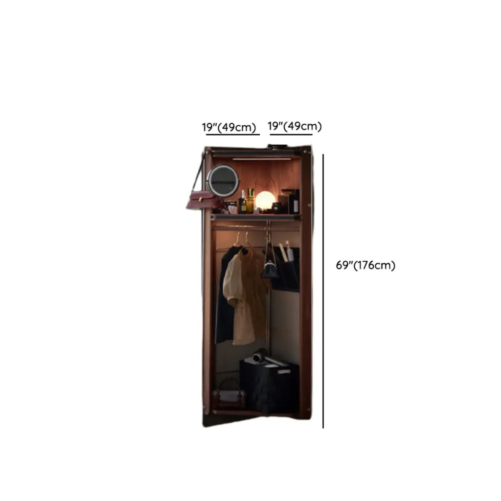 Modern Sepia Wooden Nook Cabinet for Living Room Décor
