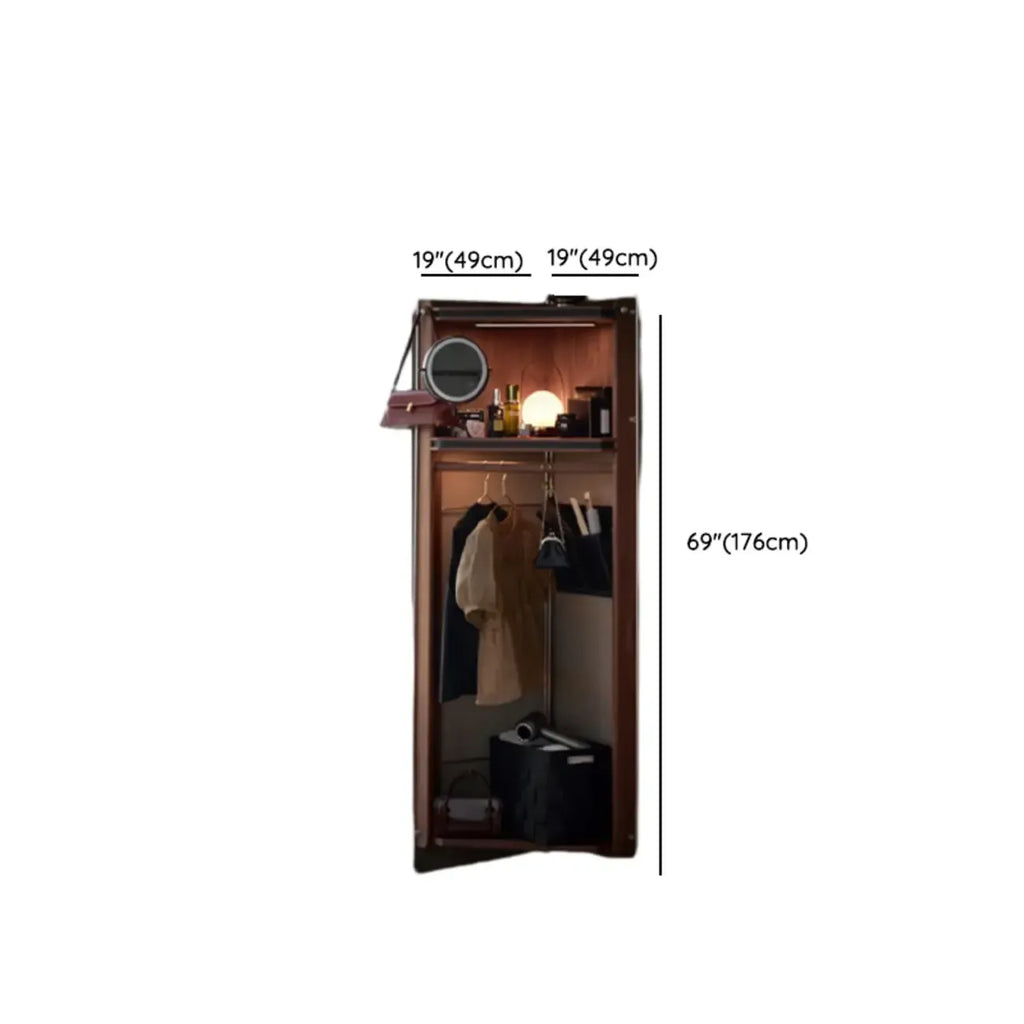 Modern Sepia Wooden Nook Cabinet for Living Room Décor