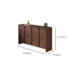 Mid-Century Modern Solid Wood Shoe Storage with 4 Tiers