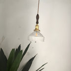 Industrial Clear Glass Hanging Pendant Light for Kitchen