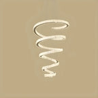 Large Modern Spiral LED Ceiling Crystal Chandelier Tiered Light
