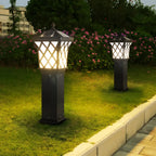 Black Vintage Courtyard Solar Landscape Lighting