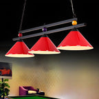 Rustic Metal 3-Light Pendant Light for Game Room