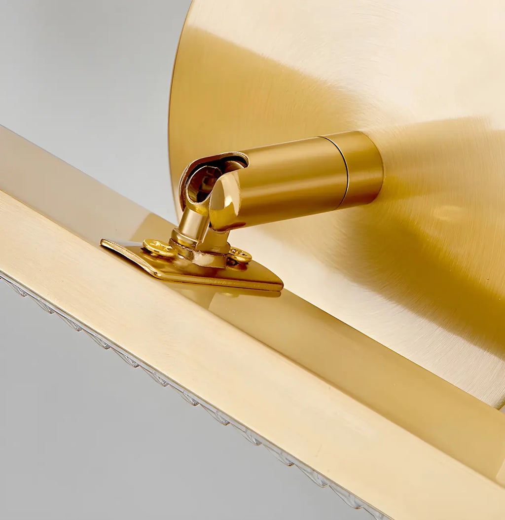 Elegant Linear LED Vanity Light with Gold Accent for Bathroom