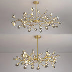 Modern Gold Metal Fireflies Island Pendant Light