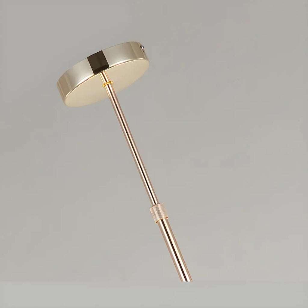 Modern Multi-Color Agate Deco Golden Sputnik Chandelier