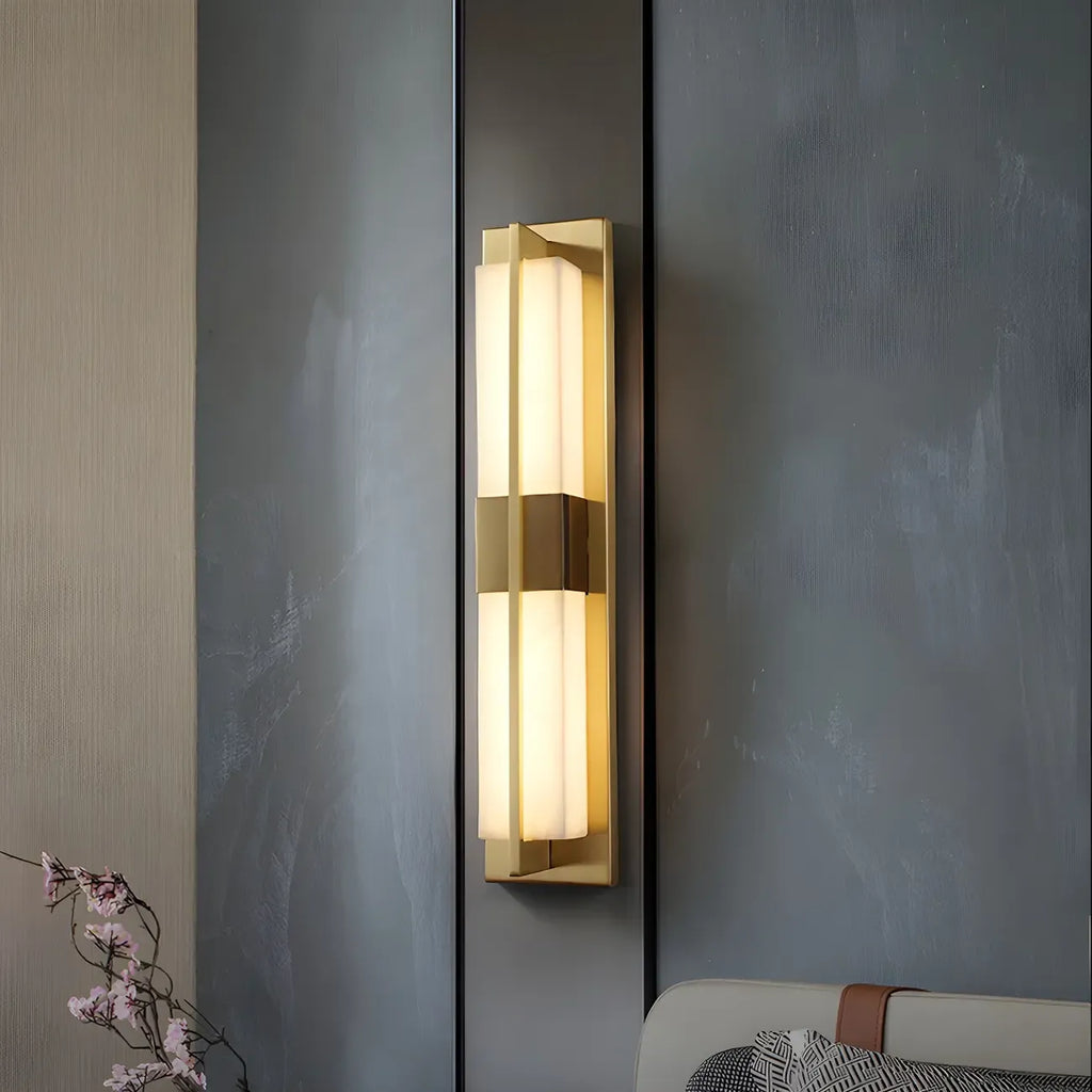 Modern Stone Up Down LED Wall Sconce for Bedroom