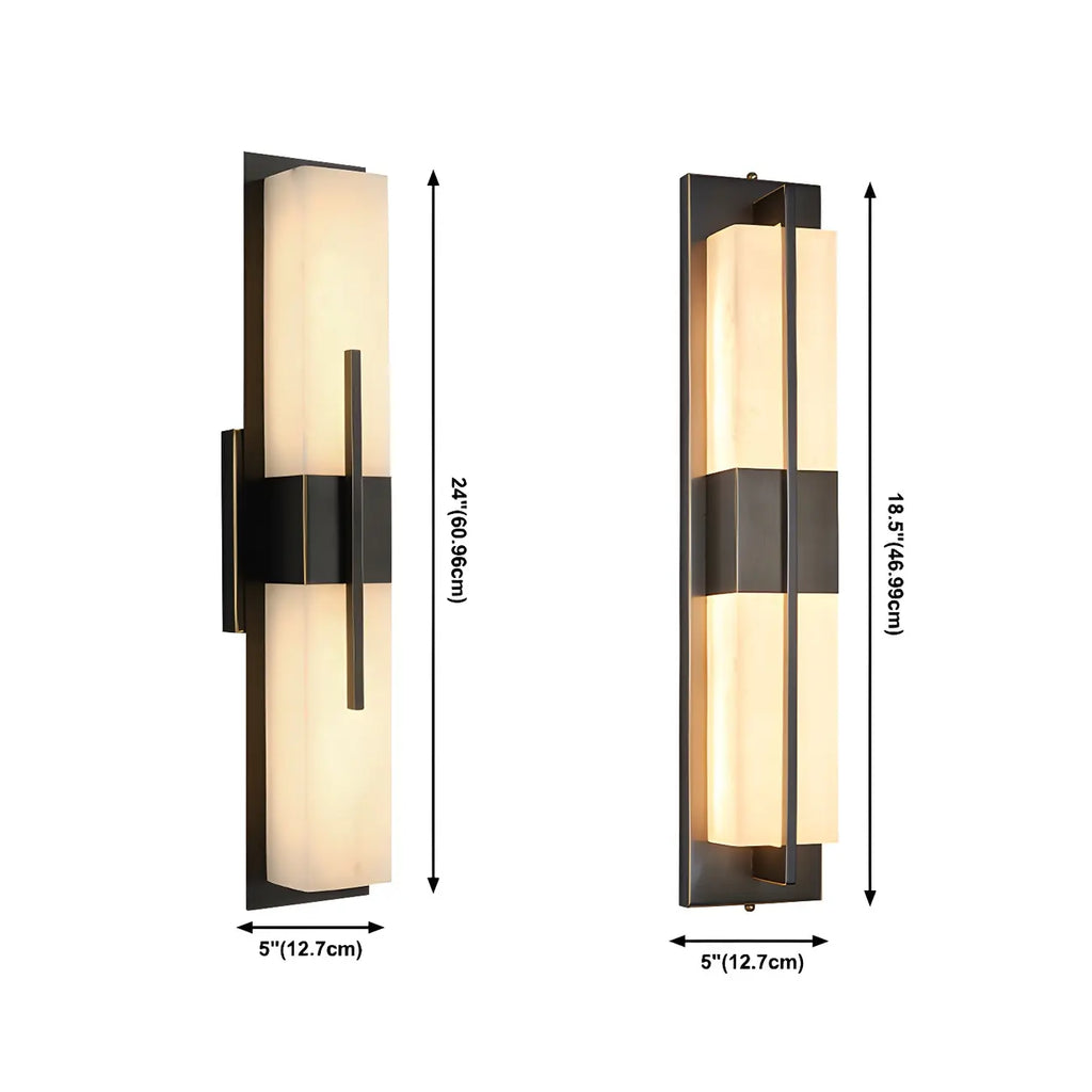 Modern Stone Up Down LED Wall Sconce for Bedroom