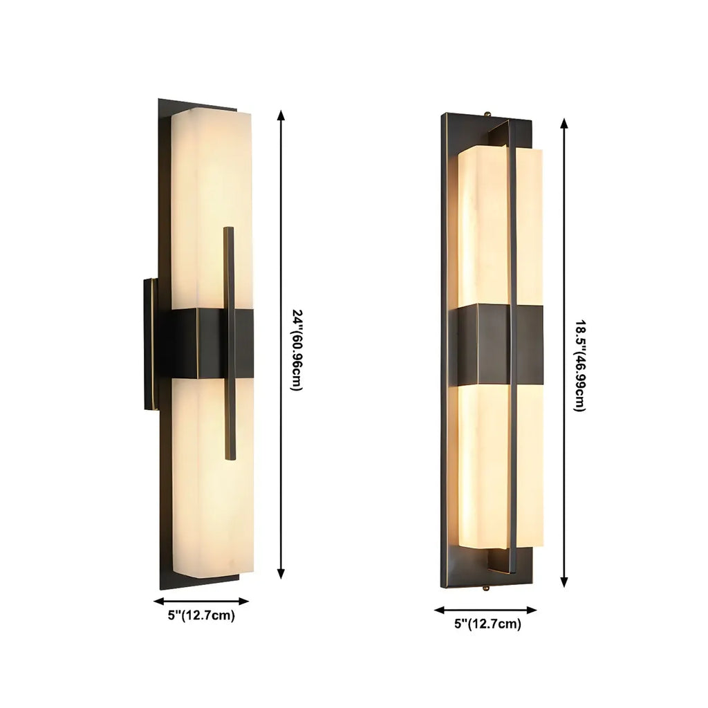 Modern Stone Up Down LED Wall Sconce for Bedroom