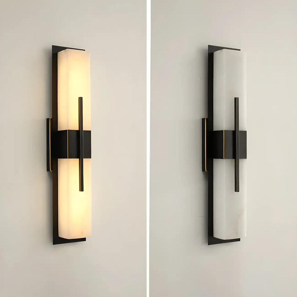 Modern Stone Up Down LED Wall Sconce for Bedroom