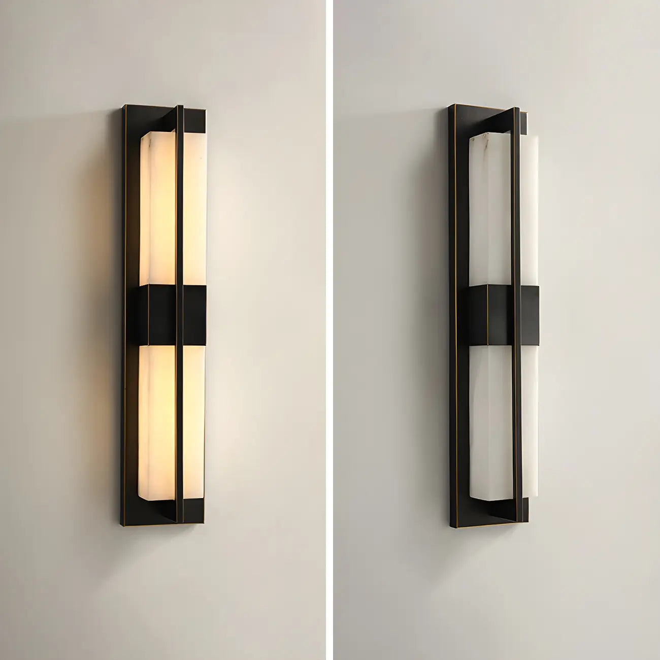 Modern Stone Up Down LED Wall Sconce for Bedroom