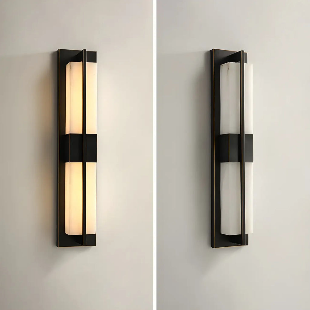 Modern Stone Up Down LED Wall Sconce for Bedroom