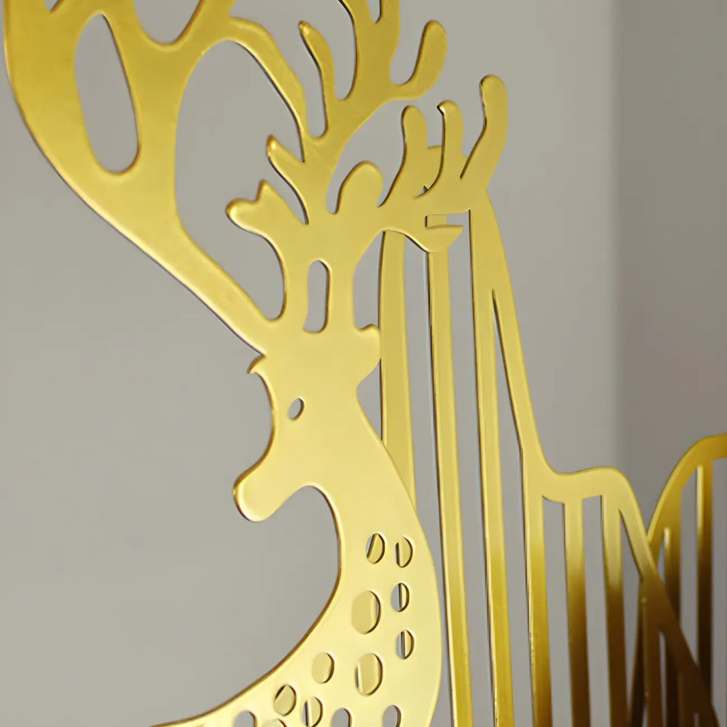 3/4-Light Modern Gold Metal Abstract Island Light