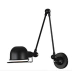 Industrial Metal Dome Adjustable Swing Arm Wall Light