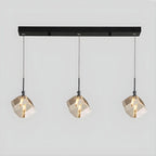 Modern Crystal Cube Island Pendant Light for Kitchen