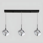 Modern Crystal Cube Island Pendant Light for Kitchen
