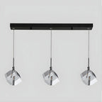 Modern Crystal Cube Island Pendant Light for Kitchen