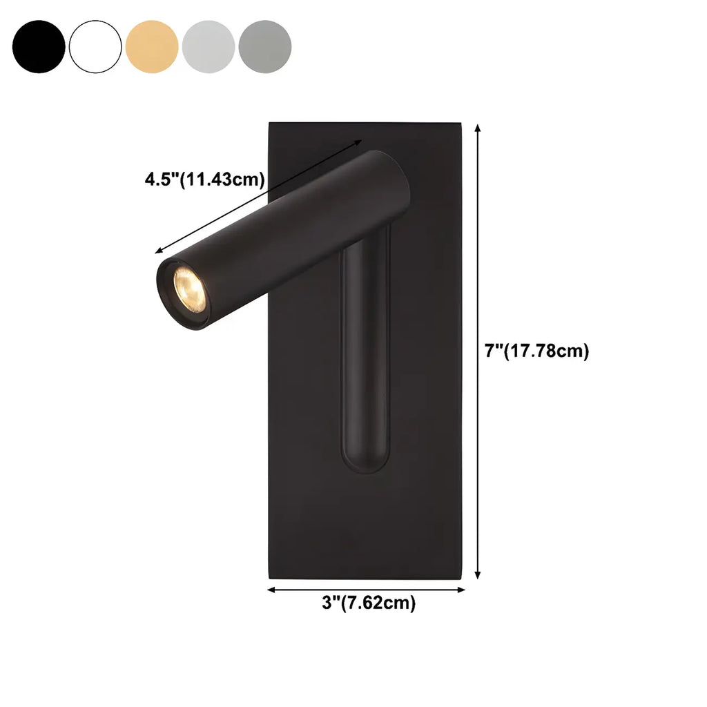 Modern Rotatable Metal Bedside LED Reading Wall Sconce
