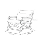 Modern Faux Leather Lounge Chair with Pillow Back
