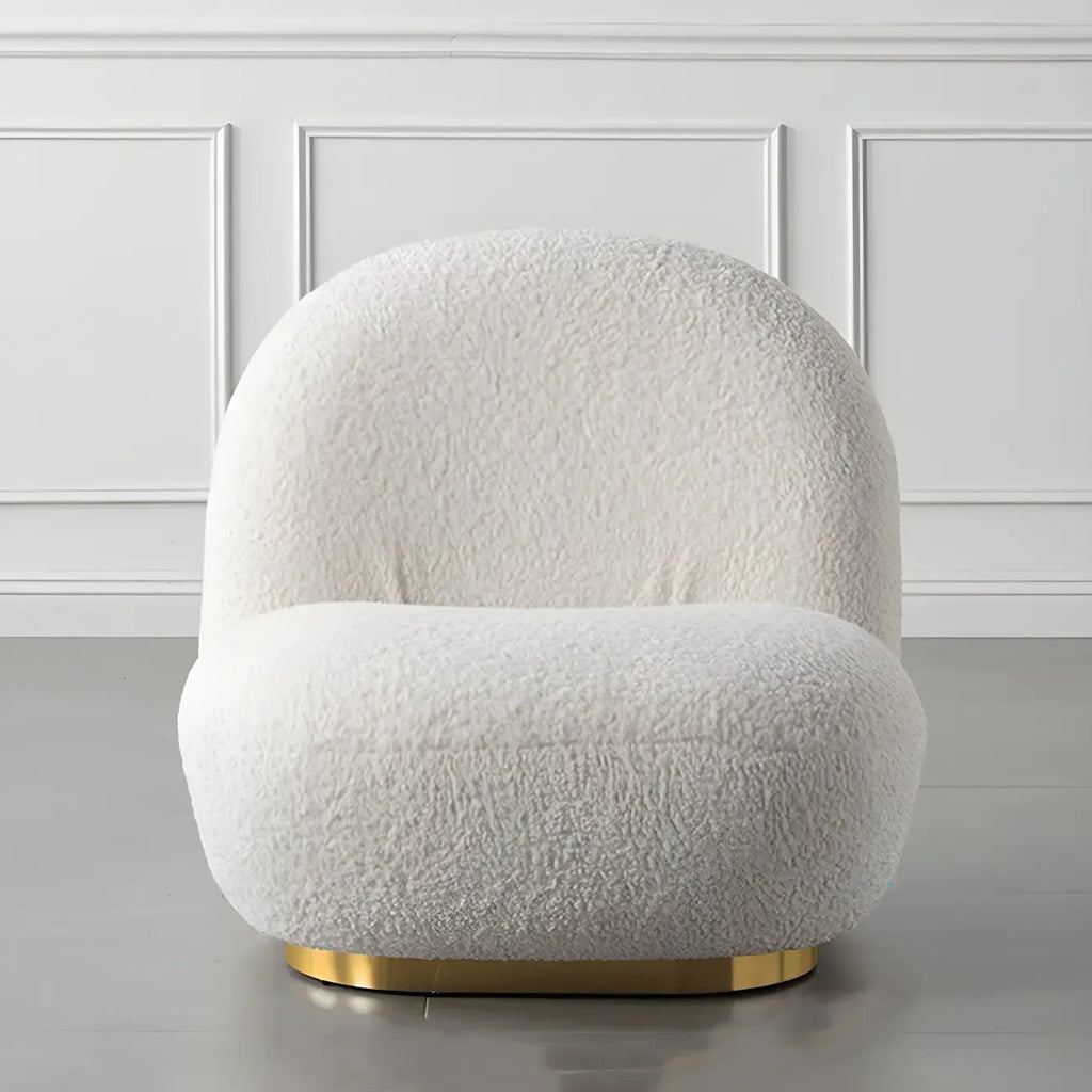 Modern Wool Fabric Swivel Lounge Chair for Living Room