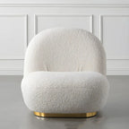 Modern Wool Fabric Swivel Lounge Chair for Living Room