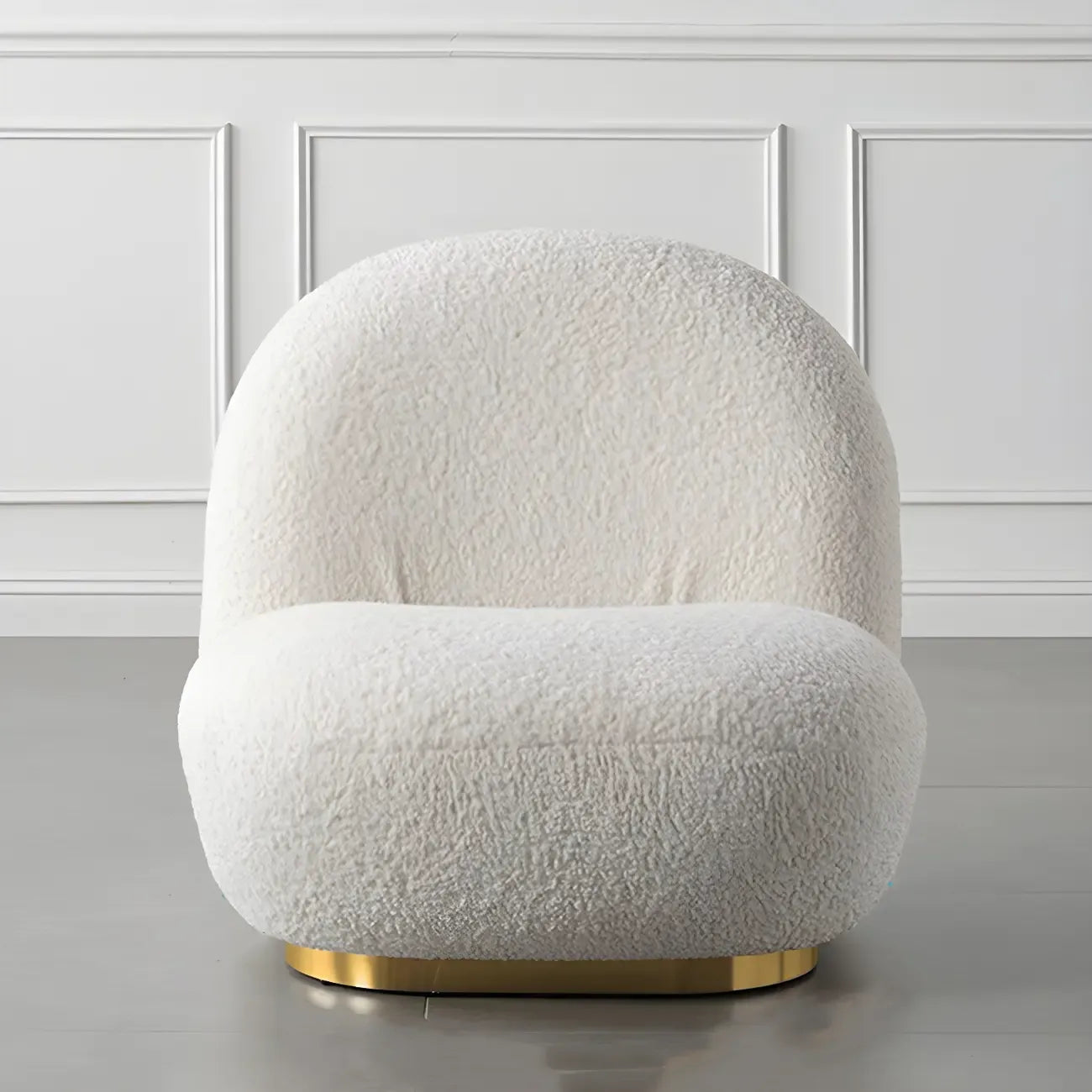 Modern Wool Fabric Swivel Lounge Chair for Living Room