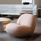 Modern Wool Fabric Swivel Lounge Chair for Living Room