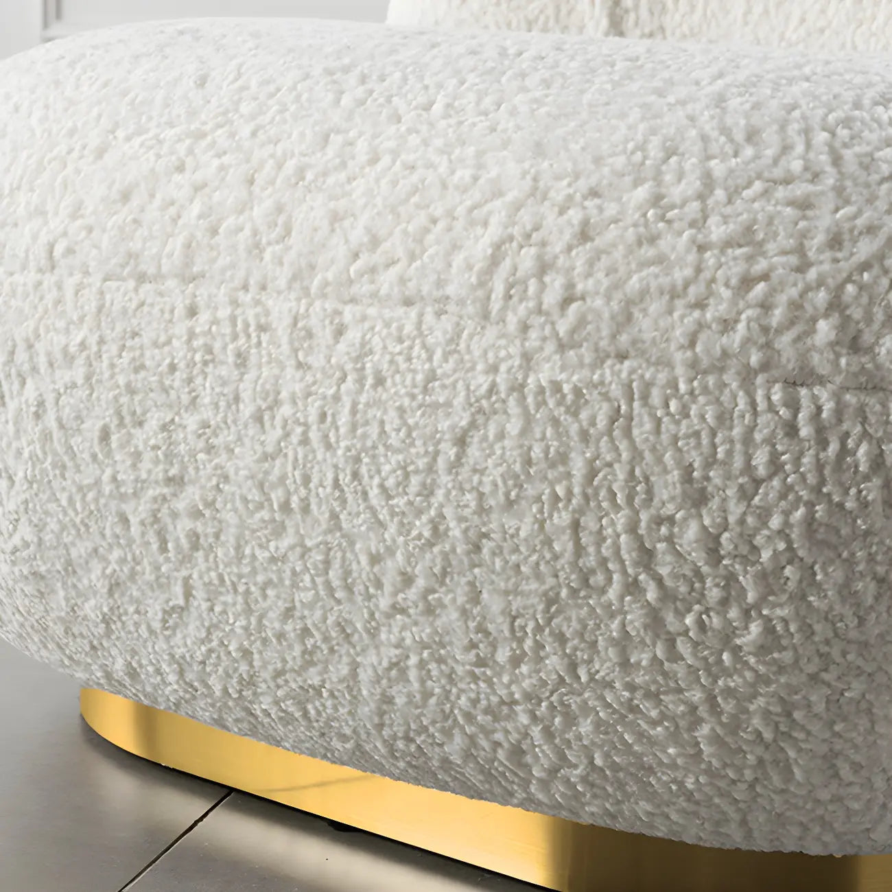 Modern Wool Fabric Swivel Lounge Chair for Living Room