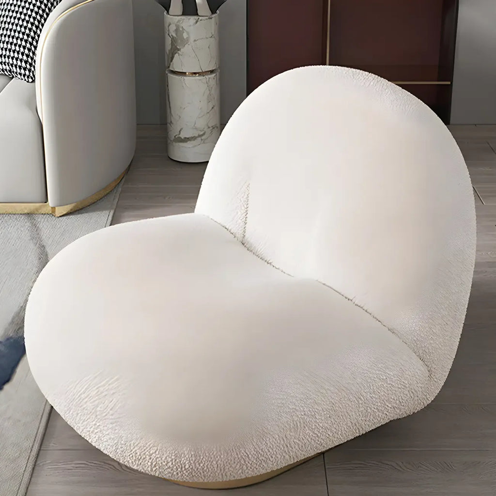 Modern Wool Fabric Swivel Lounge Chair for Living Room