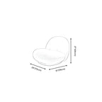 Modern Wool Fabric Swivel Lounge Chair for Living Room