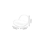 Modern Wool Fabric Swivel Lounge Chair for Living Room