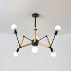 Modern Multi-Light Metal Adjustable Downrod Sputnik Chandelier