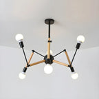 Modern Multi-Light Metal Adjustable Downrod Sputnik Chandelier